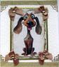 Dog Hand Crafted Decoupage Card - Blank for any Occasion (2624)