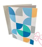 Abstract Shapes Blank Greetings Card