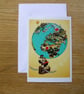 Safe Travels Blank Greeting Card - Image 1