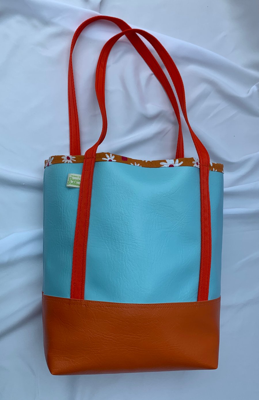 Faux Leather Tote Bag