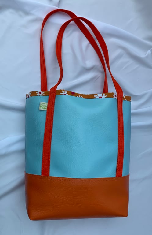 Faux Leather Tote Bag