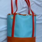 Faux Leather Tote Bag