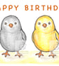 Four Chicks - Birthday Card - Image 1