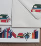 Illustrated letter paper and envelopes with original books design - Image 5