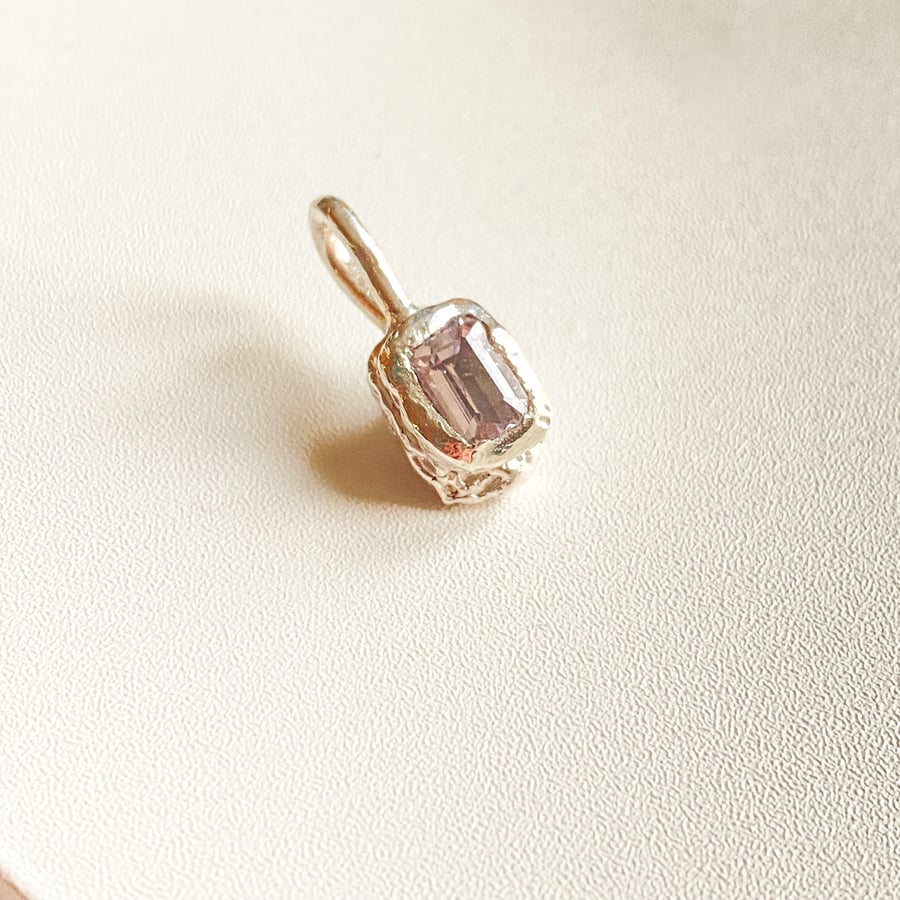 Imperial Topaz Unique Sterling Silver Pendant Handmade 