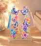 Butterfly & Floral Acrylic Bookmark with Beaded Tassel – Gift for Book Lovers - Image 3
