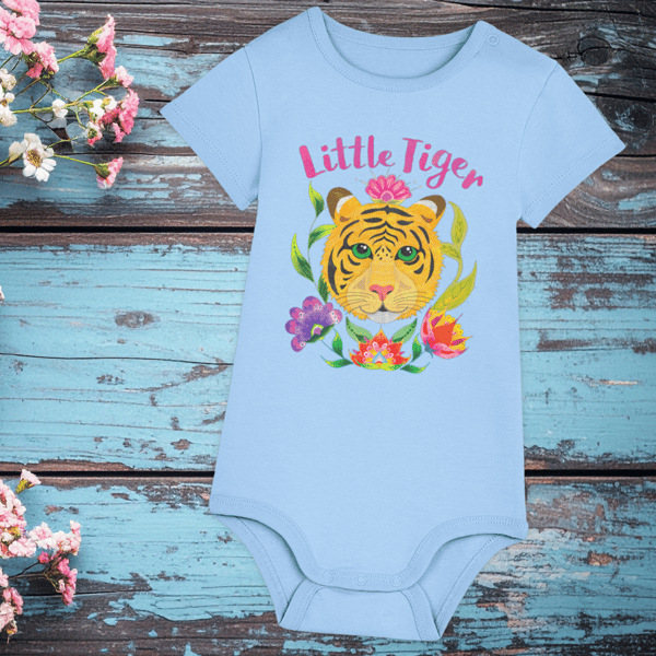 Tiger Babygrow – Blue