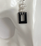 Black Agate Chainmaille Earrings  - Image 3