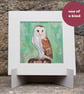 Barn Owl Original Watercolour Bird Painting - Image 3