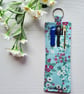 Handmade Lanyard Pen Holder Turquoise & Pink Flora Pen Pouch Practical Teacher G