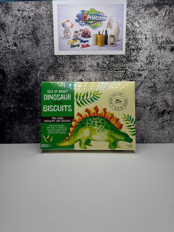 Isle of Wight Dinosaur Shaped Biscuits – Chocolate Chip Gift Box