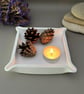 White Pinched Corner Square Tray - Image 5