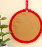 Christmas Decoration Ornament: Embroidered Hoop 14cm (5.5") Wreath - Image 4