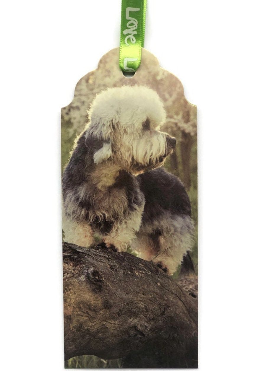 Handmade Dandie Dinmont Terrier Dog Bookmark with Ribbon