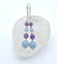 Amethyst & Angelite Earrings, February Birthstone, Anniversary, Gifts For Her - Image 4