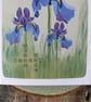 February Birth Flower Card, Iris, Birthday Card, Floral Greeting Cards, Botanica - Image 4