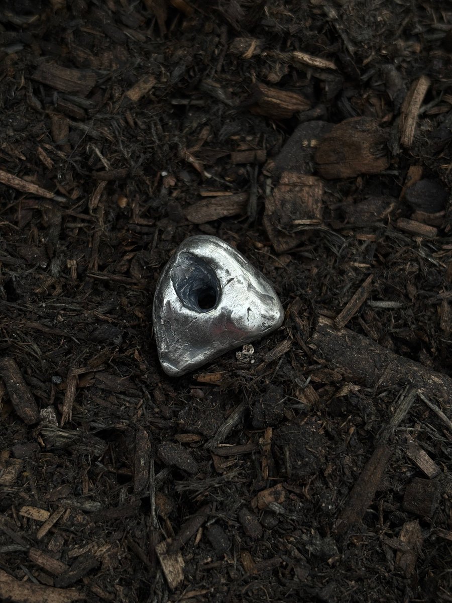 Solid Silver Hagstone Pendant 