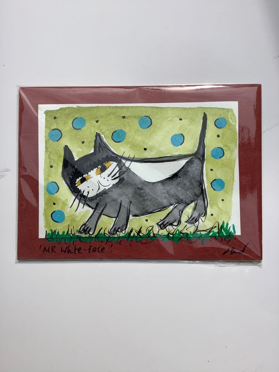 Original cat painting. Mummy. Cats. Pets. Animals. Cat lover 