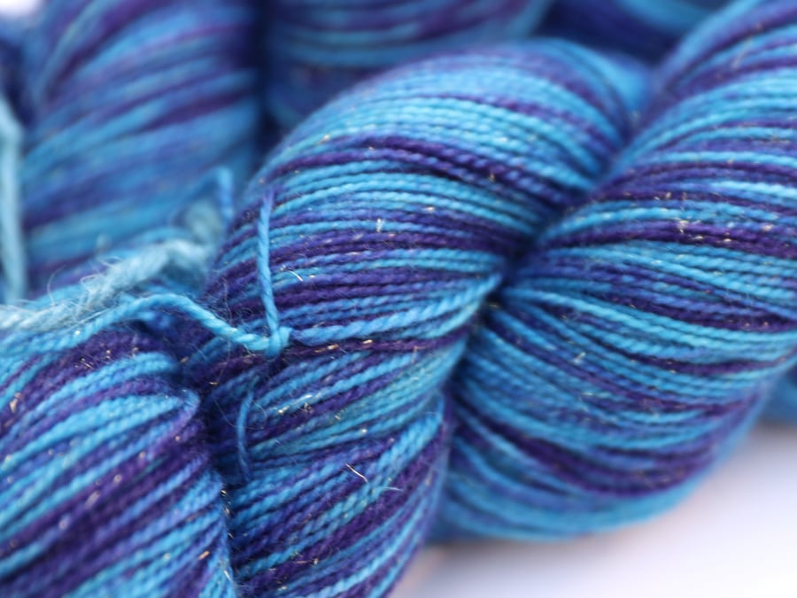 SALE: SPECIAL SECOND: Magic Spell - Superwash Sparkly merino-nylon 4 ply yarn