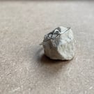 Love knot silver ring