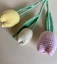 Crochet tulip bouquet, handmade pastel tulips, forever flowers, gift for her - Image 10