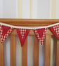 Bunting: country cottage style; red - Image 3