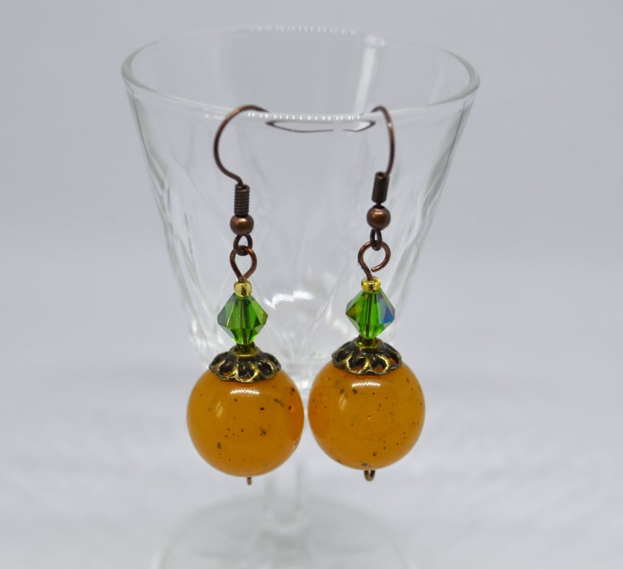 Pumpkin Themed  Autumnal Earrings