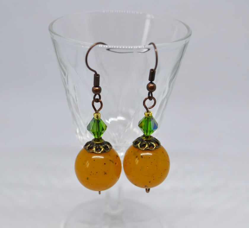 Pumpkin Themed  Autumnal Earrings