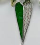 Stained Glass Long Heart suncatcher decoration  - Image 1