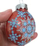 Hand painted dot painted Christmas Ornament - Image 2