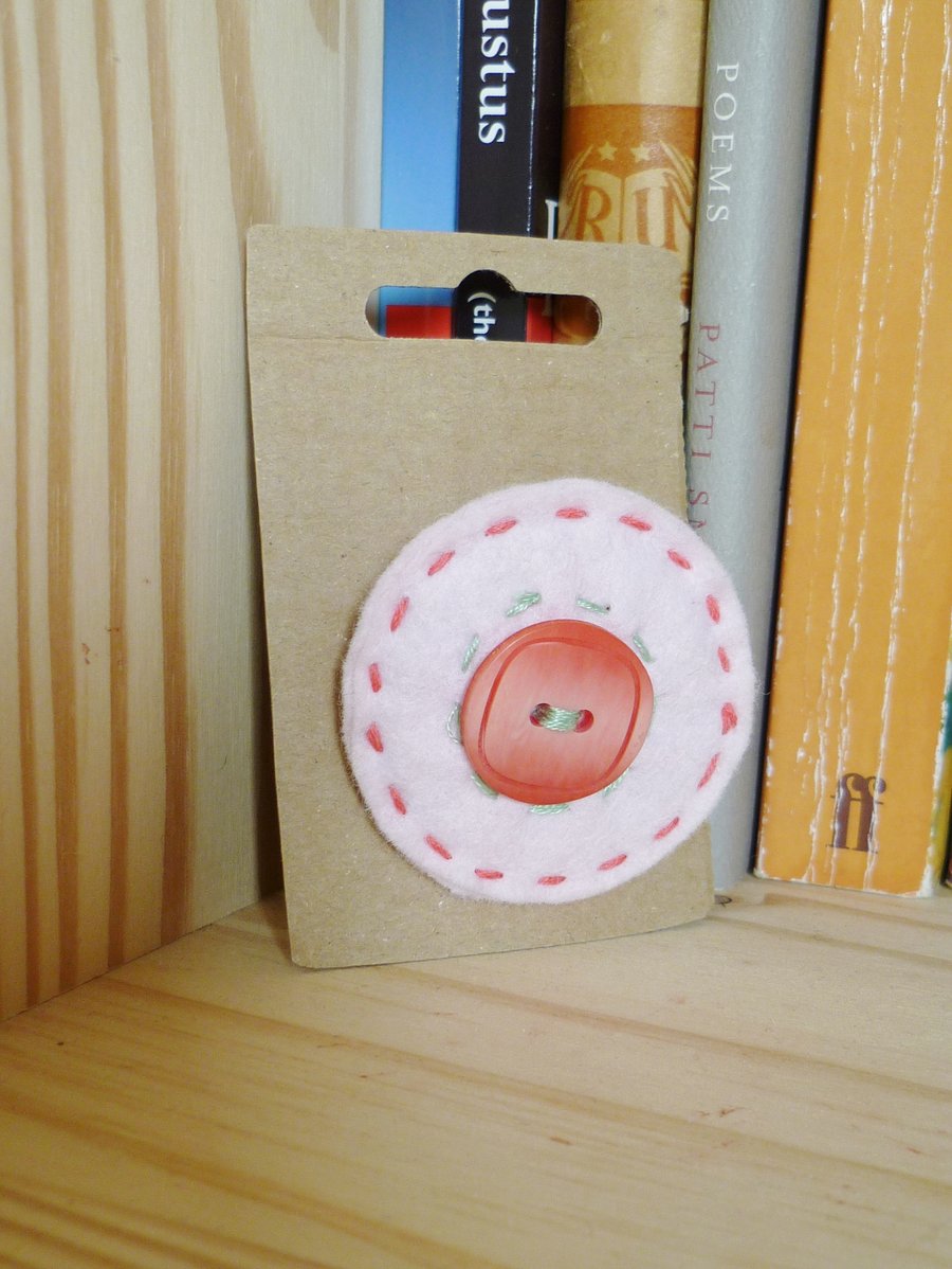 Button Brooch