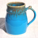 Pint Tankard in Turquoise Glaze - handthrown ceramic