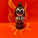 Gene Simmon KISS Handpainted Wooden Peg Doll - pop icons