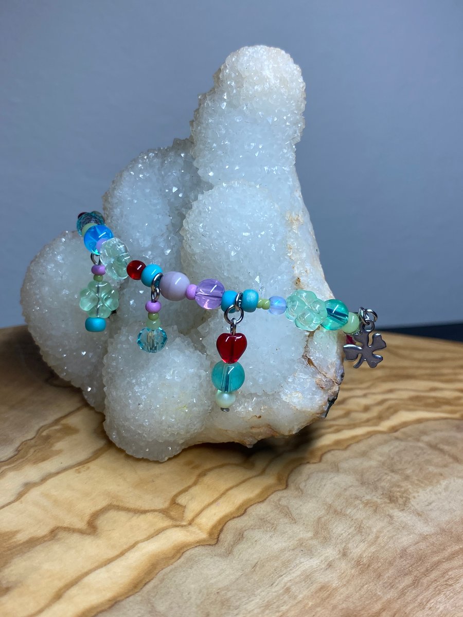 Eclectic - Heart & Clover Bracelet 