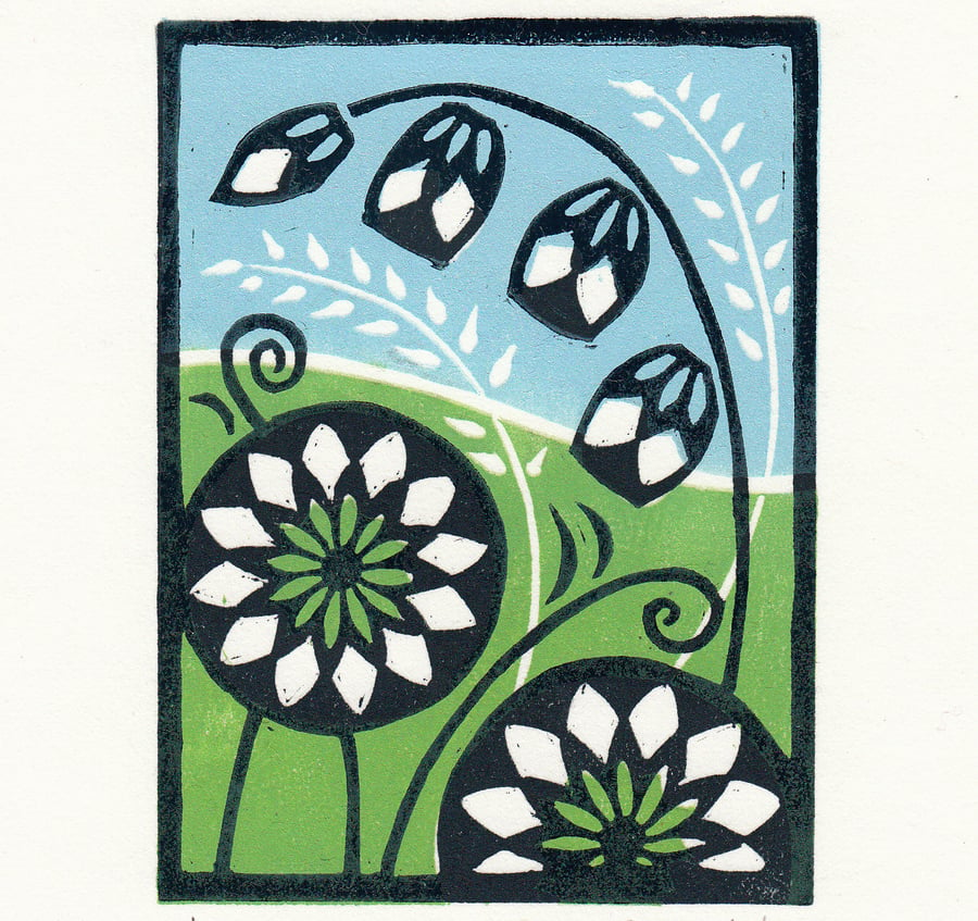 Flower Lino Print