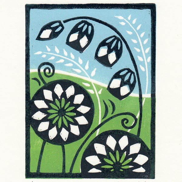 Flower Lino Print