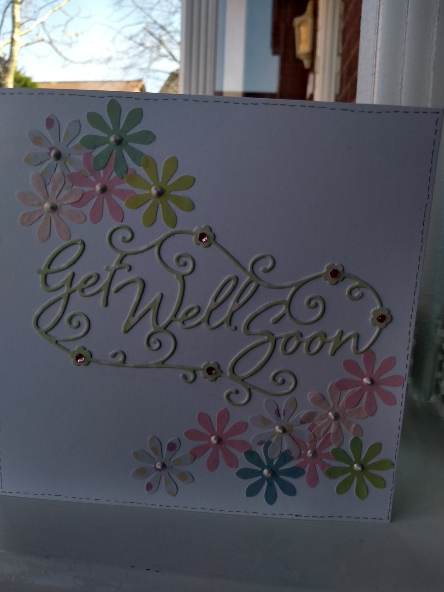 Green get well card
