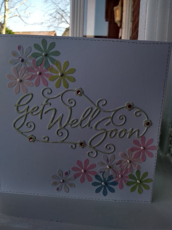 Green get well card