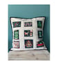 Doggie Christmas on a snowy day - cushion cover - Image 2