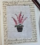 Hand embroidered keepsake blank greetings card - Image 1