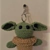 Mini Yoda Baby Alien Keyring