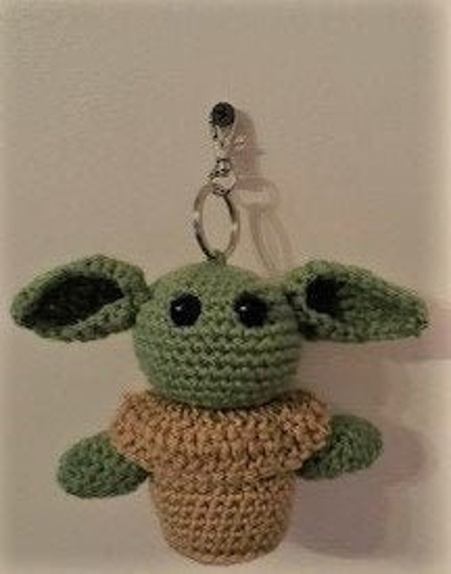 Mini Yoda Baby Alien Keyring