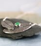 Silver Leaf Pendant with Chrysoprase Gem stone - Image 7