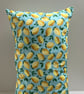 Rectangle Cushion in a lemon print cotton fabric - Home Decor - Image 5