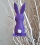 Easter bunny purple hanging decoration. - Image 3