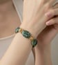 African Turquoise Jasper Bracelet Toggle Clasp - Image 2