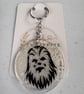 Space Warrior Inspired Glitter Keyring 5cm Resin Acrylic Keychain Sci-Fi Gift - Image 2