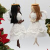 Macrame Angel Christmas tree decorations