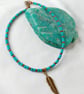 Turquoise & Bronze Anklet - Image 4