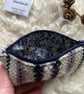 Woolly Wallet - Dusky Lilac. Handwoven in Wales - Image 7